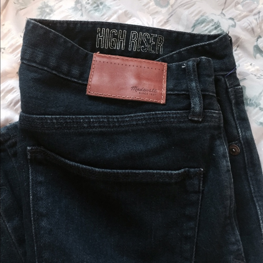 madewell high riser denim jeans