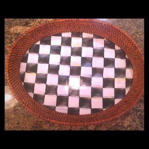 Never used Large Mackenzie Childs Courtly check.