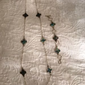 Necklece/ silver /nacrous(nacarado/975/bracelet