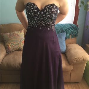 Eggplant Prom Dress
