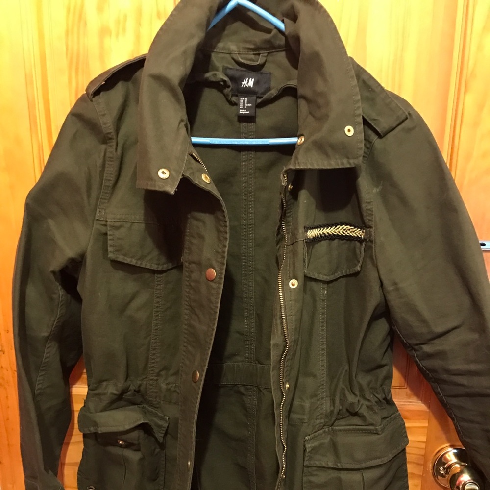 Olive utility spring jacket