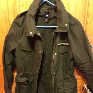 Olive utility spring jacket