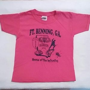 Little Girls"Home of the Infantry" T-shirt