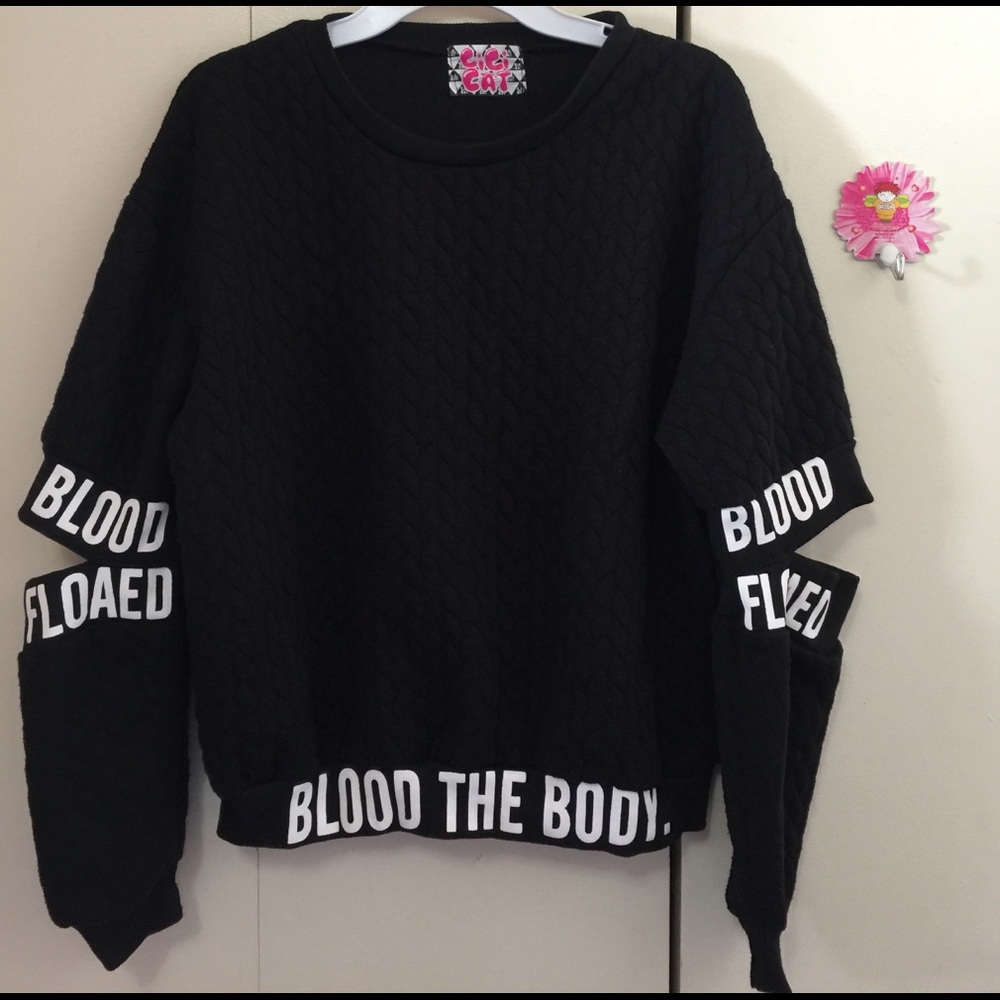 Blood the body sweater