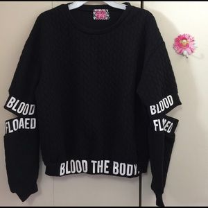 Blood the body sweater