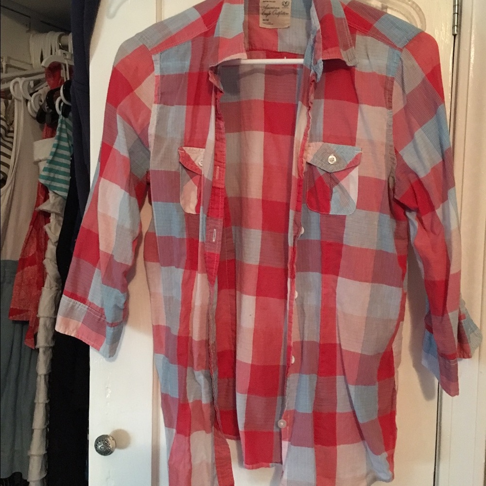 American Eagle plaid shirt