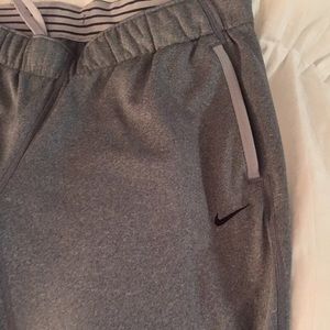 Grey Nike sweatpants