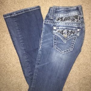 Size 23 miss me boot cut jeans