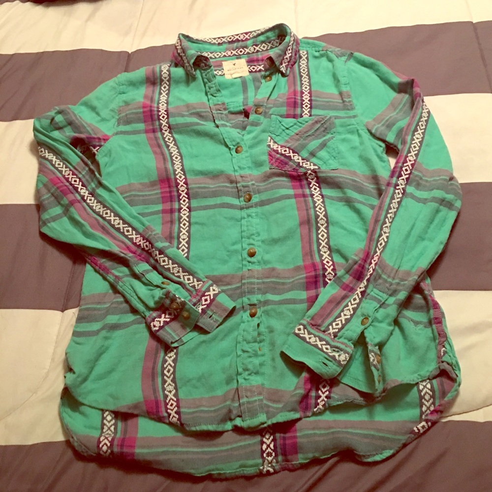 American Eagle Vintage Boyfriend flannel