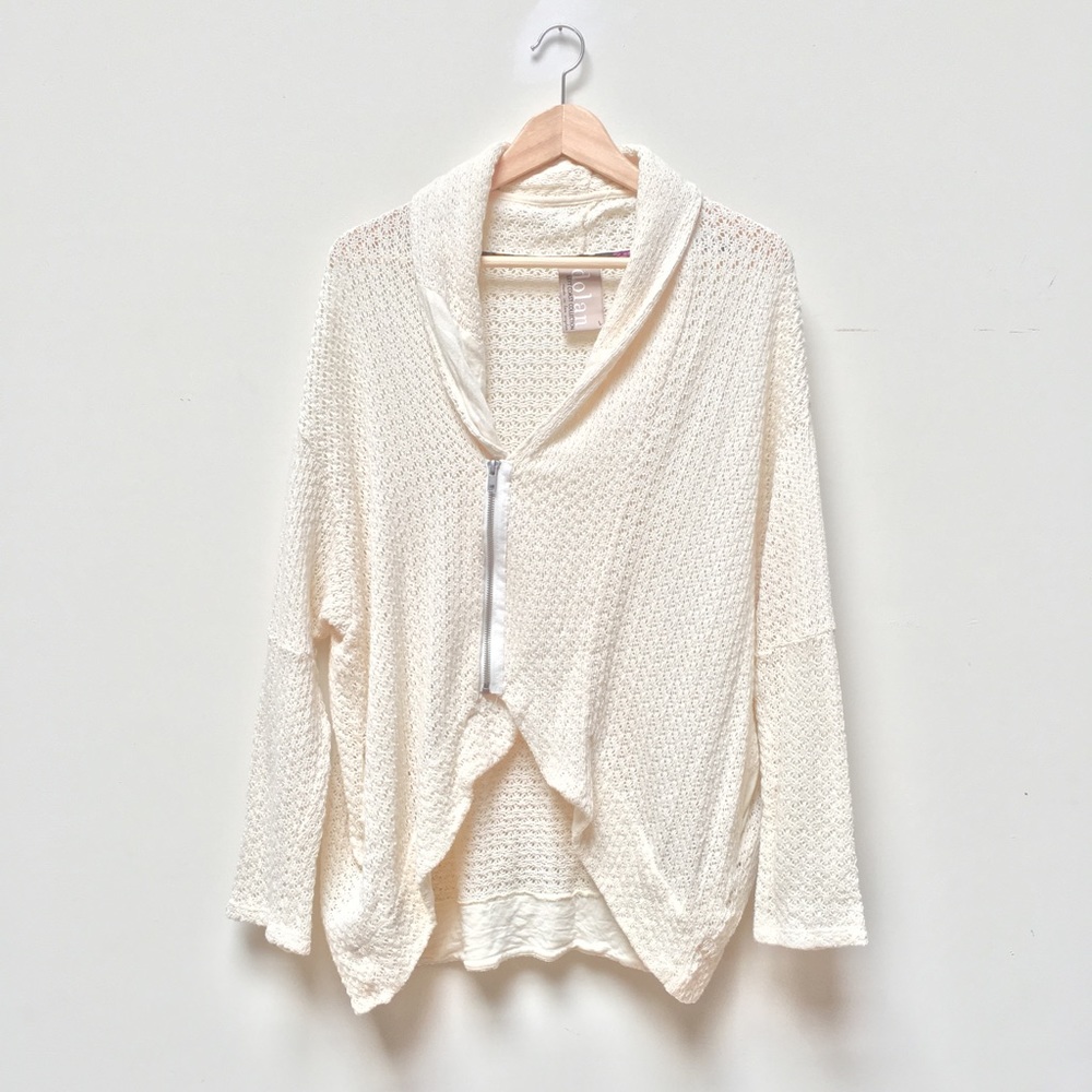 Two day sale!! Anthropologie sweater zip up