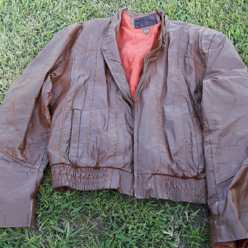 Men leather jacket