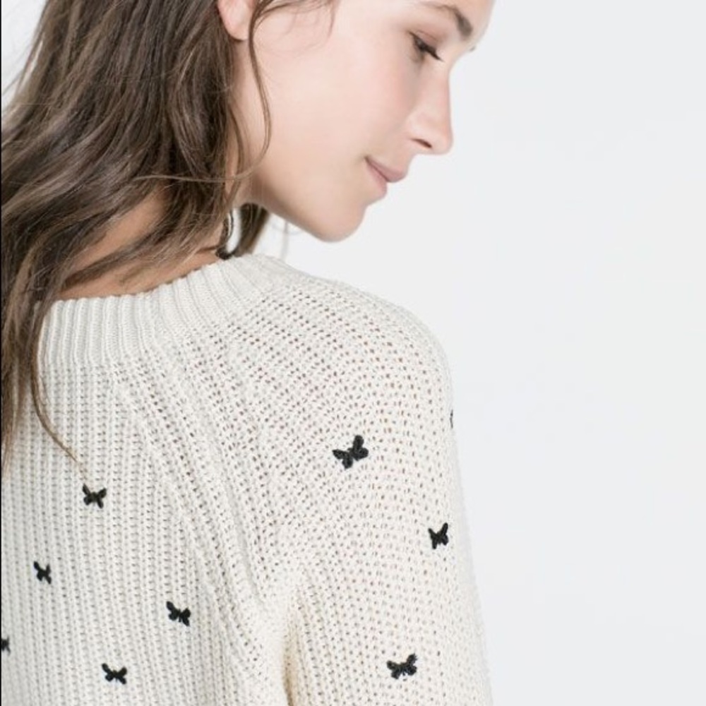 Zara knit Crop Sweater S