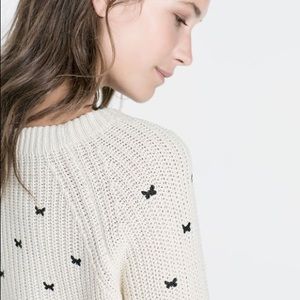 Zara knit Crop Sweater S