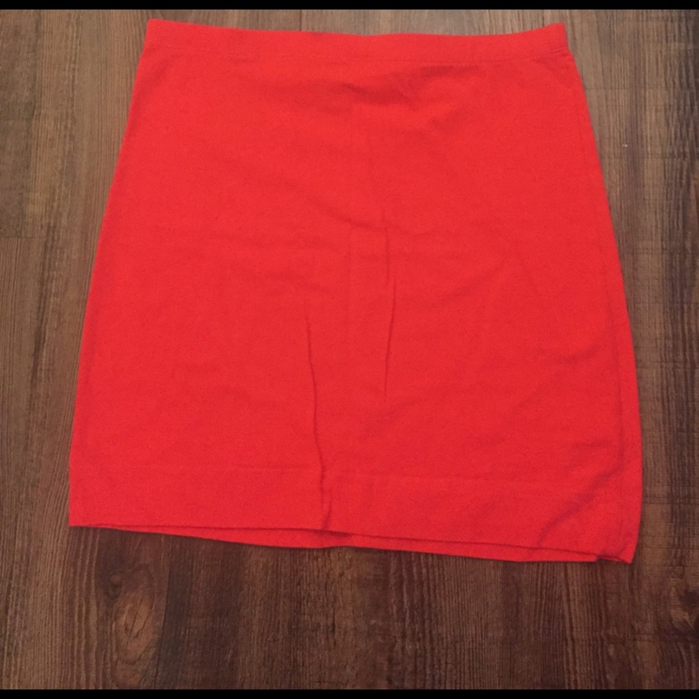 H&M red mini skirt size small