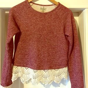 Girls Lucky Brand sparkle sweater