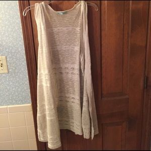 Cream vest cardigan