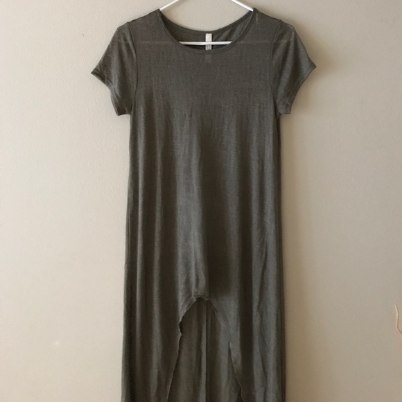 Urban Outfitters Tops - *NWOT* Stylish Olive Green High Low Shirt