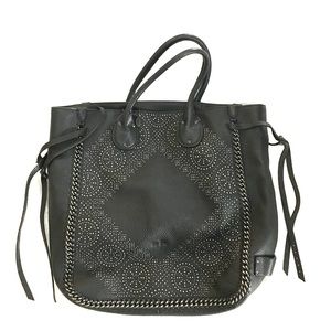 Black Leather Hobo Bag