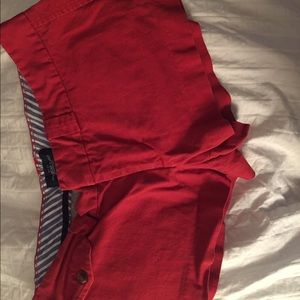 Red shorts good for summer time