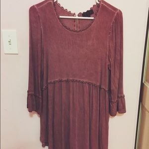 Mauve lace blouse