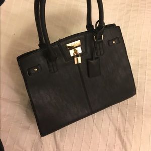Black structured BCBG bag