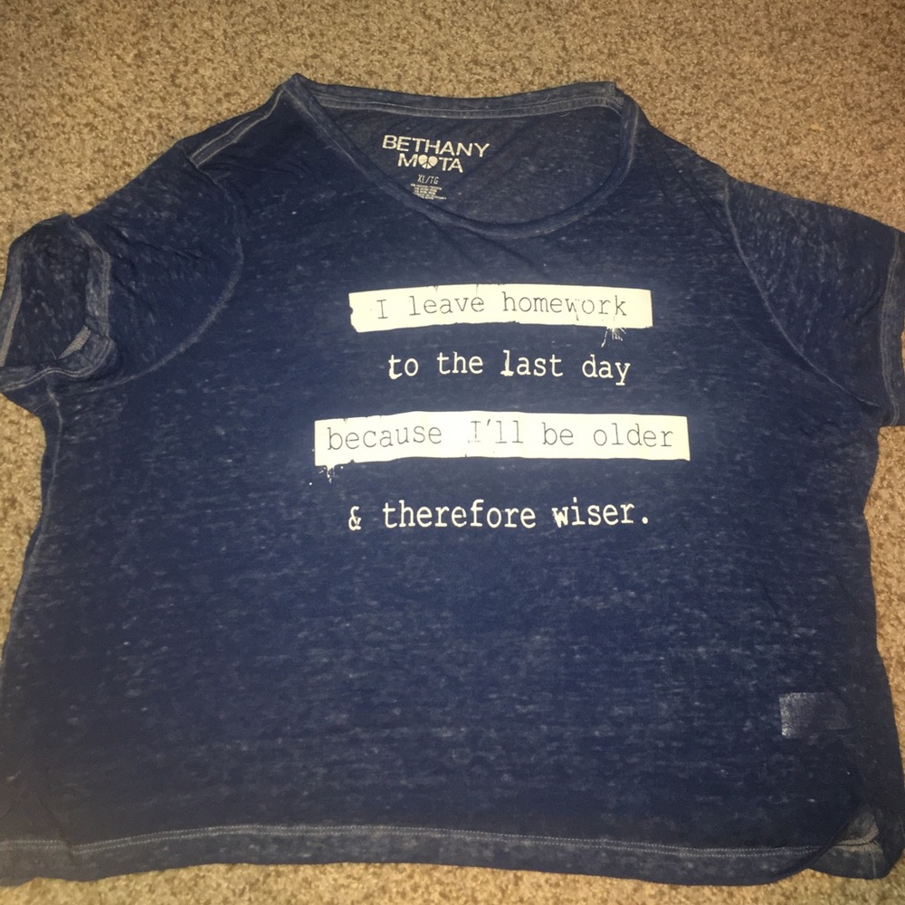 Bethany Mota graphic crop top