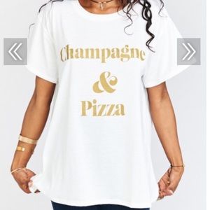 Champagne & Pizza Tee