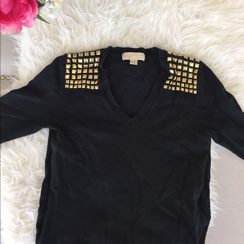 Michael Kors sweater dress with good embellishment