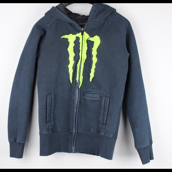 Monster Energy Other - Monster Energy Men's Full Zip Hooded Black Jacket