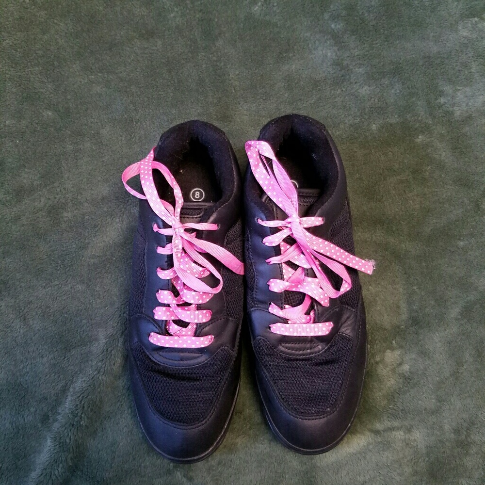 LEO'S Black Jazz Dance Shoes 8