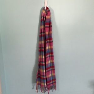 MULTICOLORED PLAID SCARF