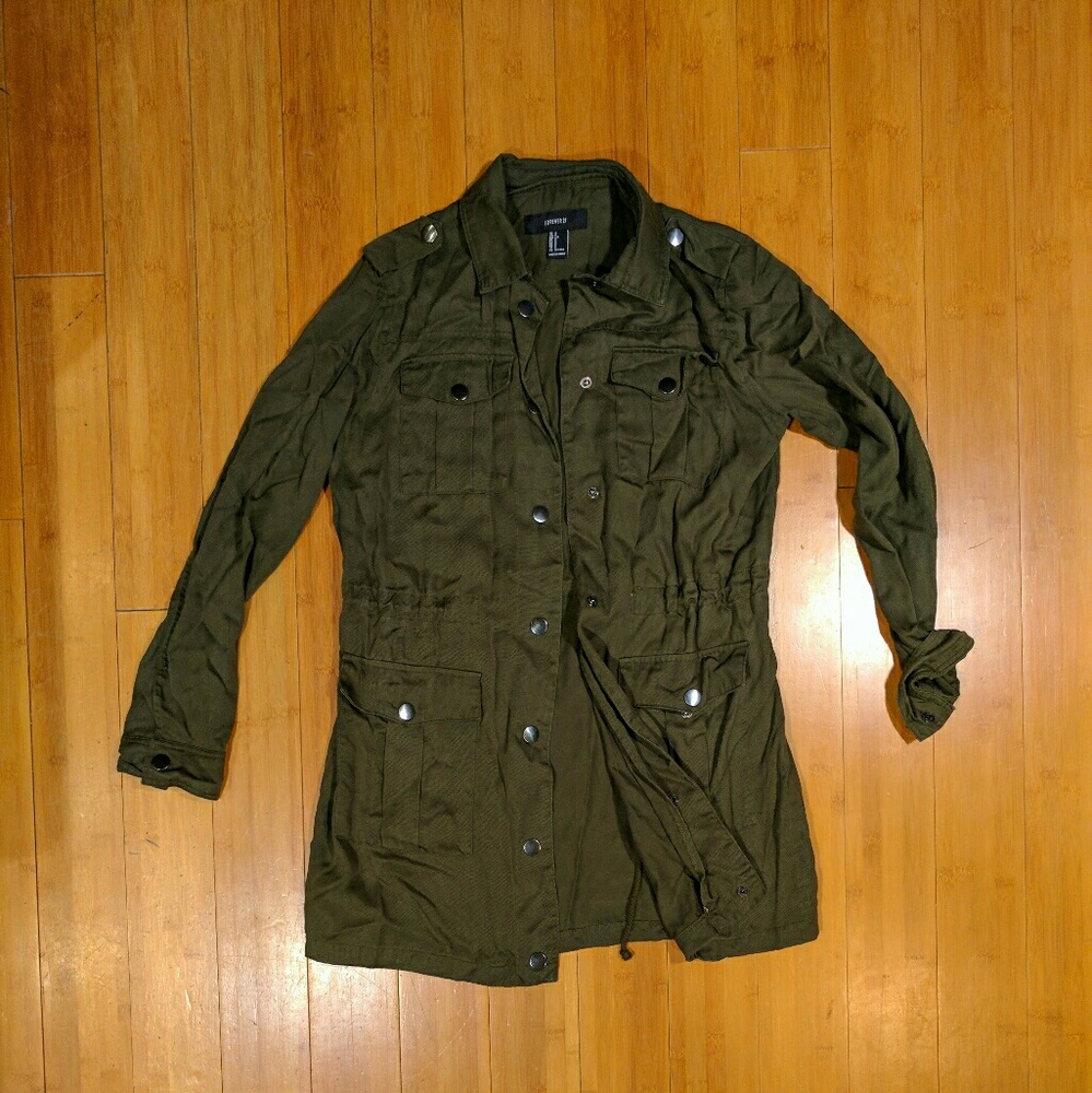 Forever 21 cargo camo jacket