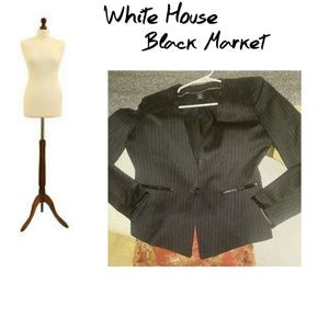 White House Black Market Black Blazer 8