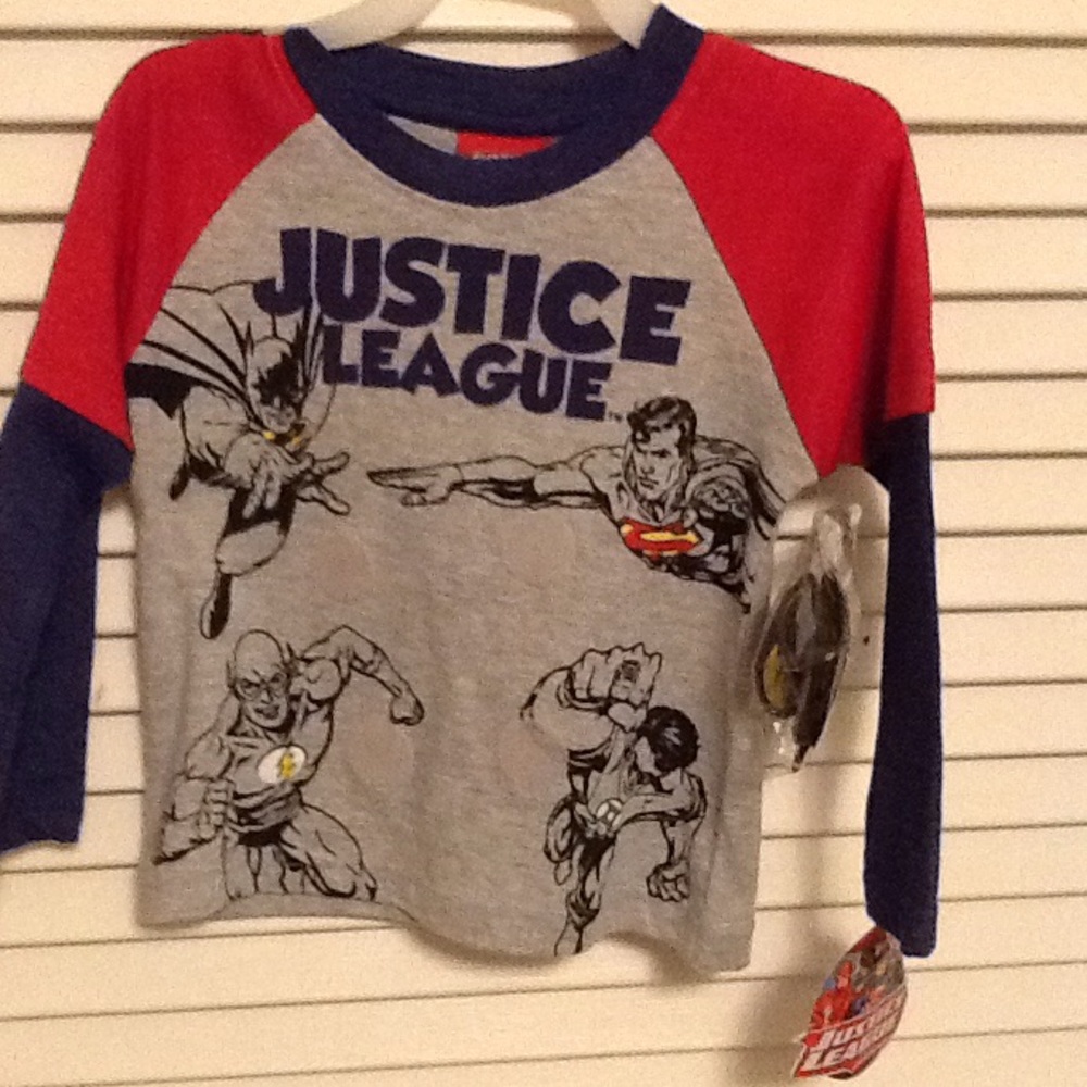 Toddler long sleeve superhero tee