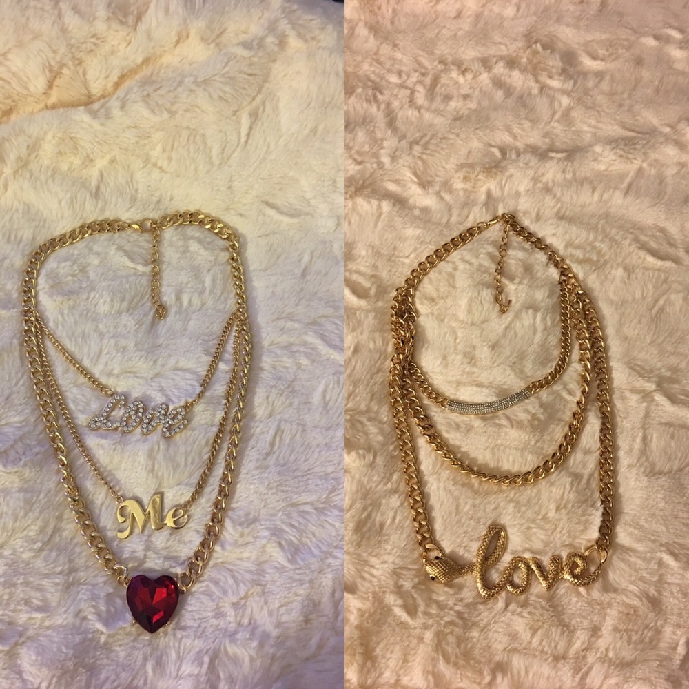 2 set fashion necklace