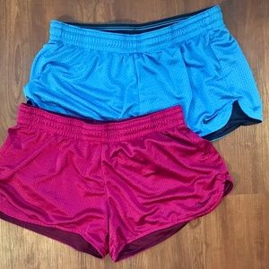 Pink & Blue Nike Women's Mesh Soccer Shorts ⚽️