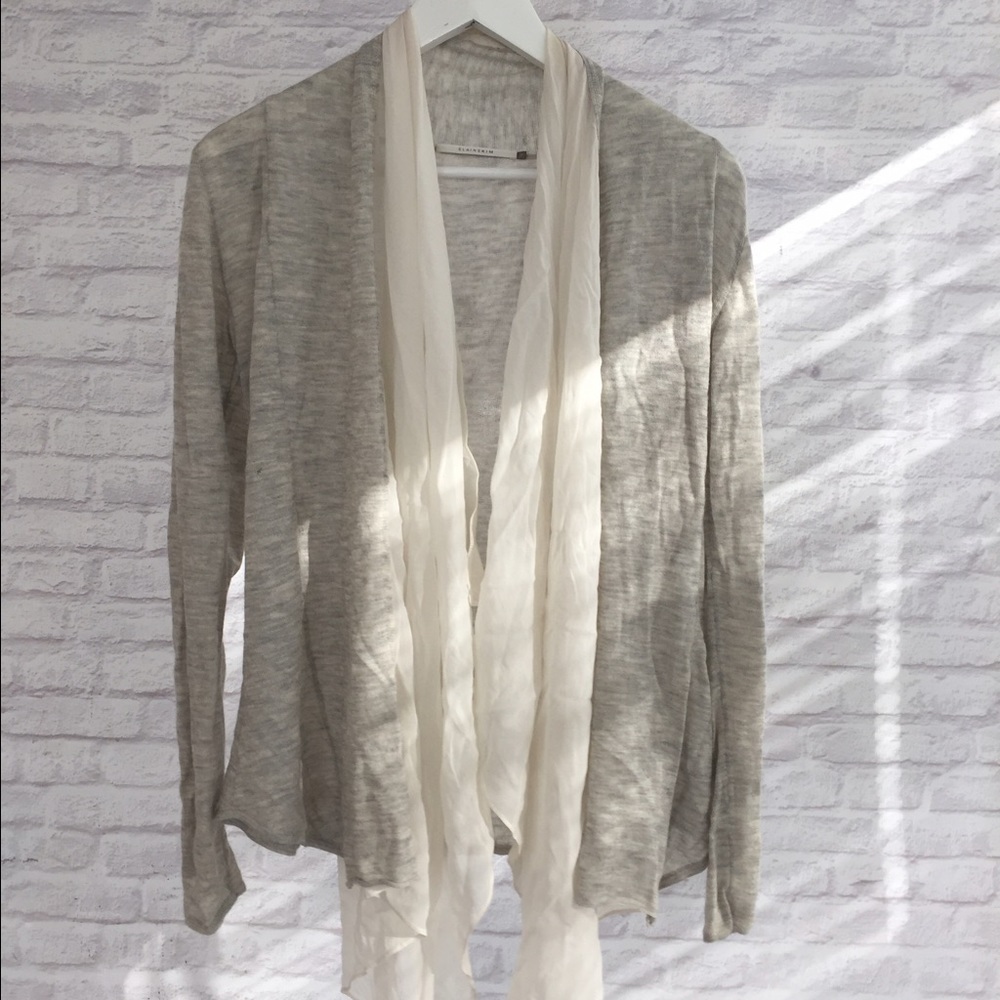 Elaine Kim soft waterfall cardigan.