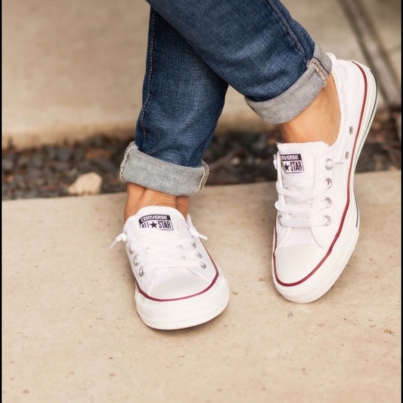 Converse Shoes - White converse shoreline