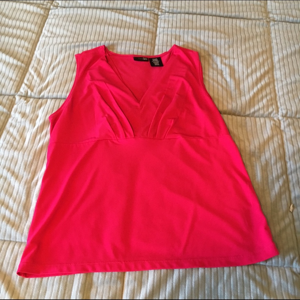 Pink dress tank top