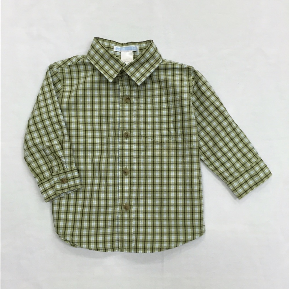 Janie and Jack Baby Boy Plaid Button Up Shirt