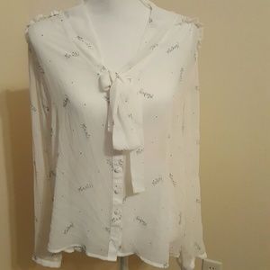 Disney Lauren Conrad Semi Sheer Blouse XXL