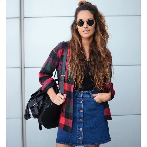 Ralph Lauren Tops - Red and green polo flannel