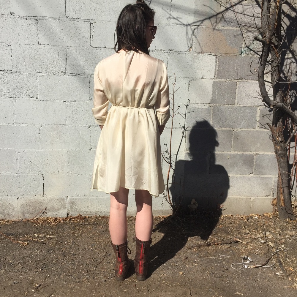 A Common Thread Silk Tunic Dress - Picture 3 of 9