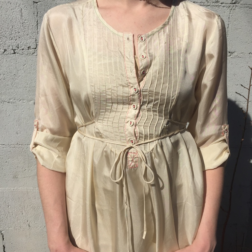 A Common Thread Silk Tunic Dress - Picture 4 of 9