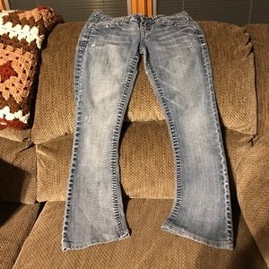 Light wash jeans
