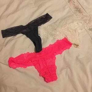 BRAND NEW Victoria's Secret thongs. Size L