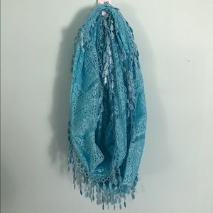 BLUE INFINITY SCARF