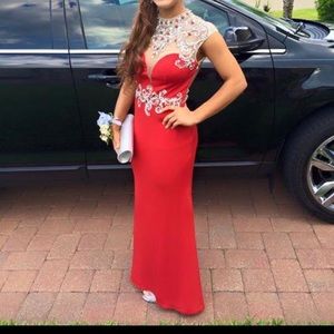 Red prom dress