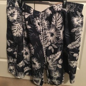 Men's 6XL stylish print bathing suit NWT
