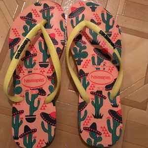 Cactus design havaianas